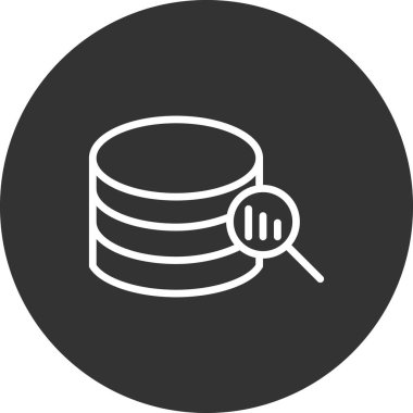 Data modern simgesinin vektör illüstrasyonu