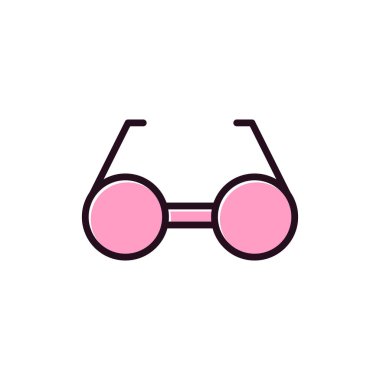 gözlüklerin vektör illüstrasyonu modern simge