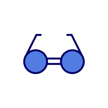 gözlüklerin vektör illüstrasyonu modern simge