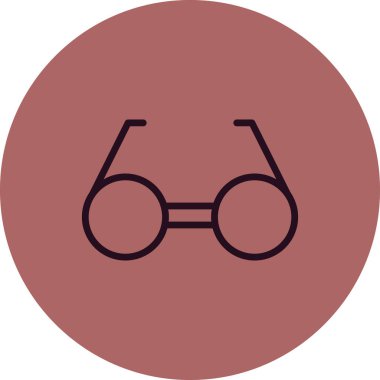 gözlüklerin vektör illüstrasyonu modern simge