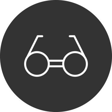 gözlüklerin vektör illüstrasyonu modern simge