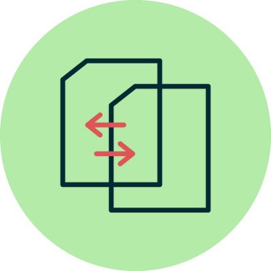 Dosya simgesi, vektör illüstrasyon tasarımı