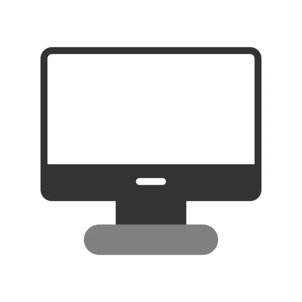Иконка Вектора Web Монитора Компьютера — стоковый вектор