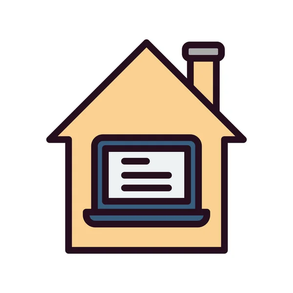 Work Home Icon Simple Vector Design — стоковый вектор