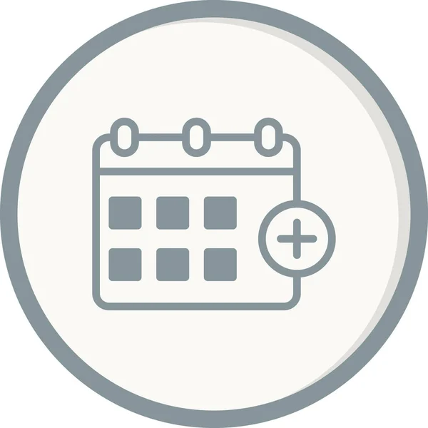 Add Event Web Flat Icon — Stock Vector