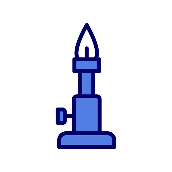 Bunsen Burner Icon Vector Illustration — Stock Vector
