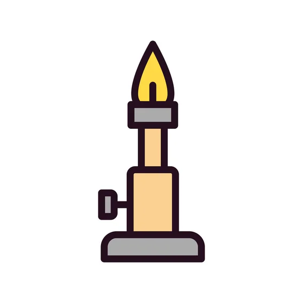 Icône Bunsen Burner Illustration Vectorielle — Image vectorielle