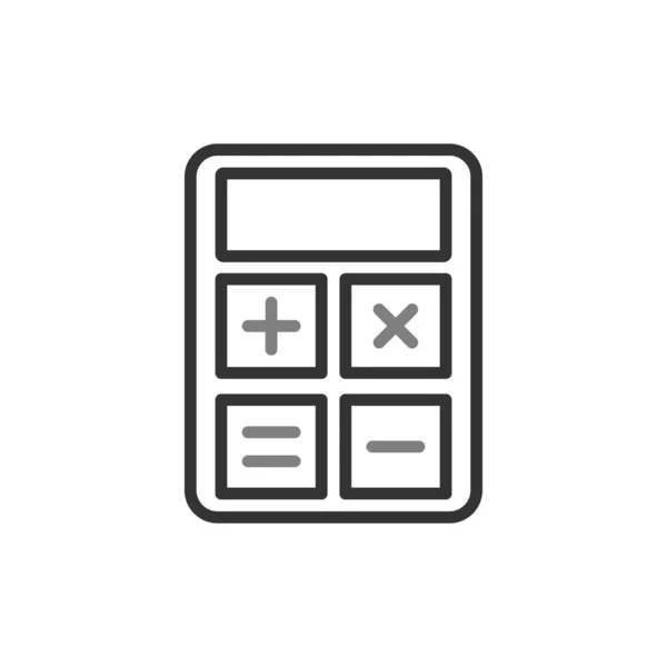 Taschenrechner Symbol Vektor Illustration — Stockvektor