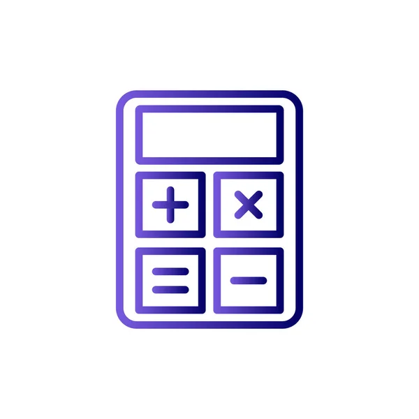 Calculadora Icono Vector Ilustración — Vector de stock