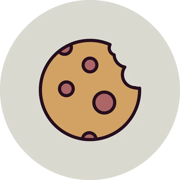 Icône Vectorielle Pour Usage Personnel Commercial Cookie — Image vectorielle