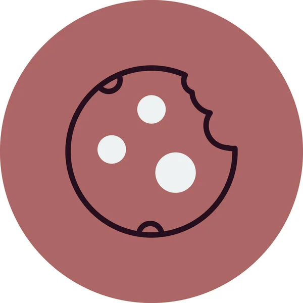 Векторная Иконка Личного Коммерческого Использования Cookie — стоковый вектор