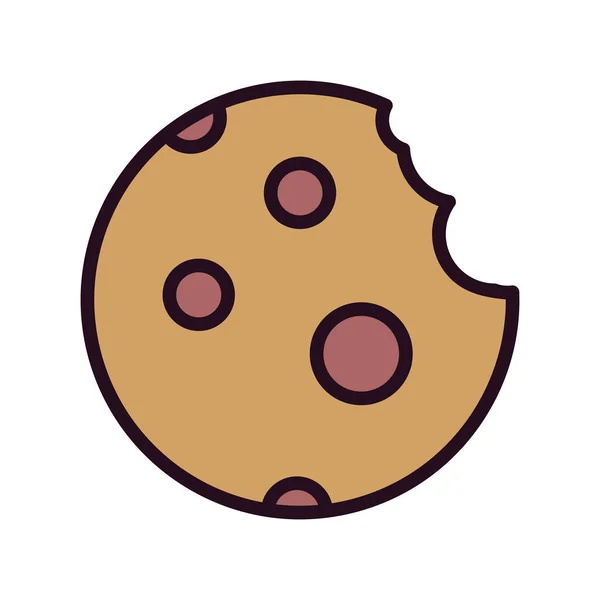 Vector Icon Personal Commercial Use Cookie — Stock Vector