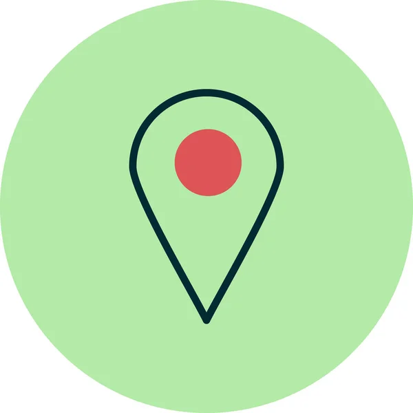 Pin Point Illustration Web Icon Element Background — Διανυσματικό Αρχείο
