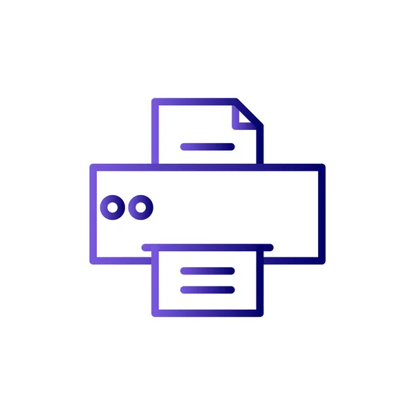 Printer Web Icon Simple Illustration — Vector de stock