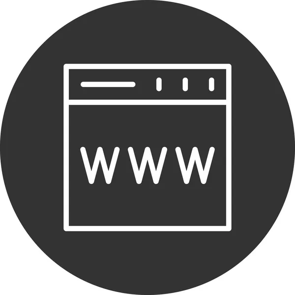 Web Page Icon Simple Vector Illustration — стоковый вектор