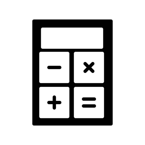 Vector Ilustración Del Icono Calculadora Moderna — Vector de stock