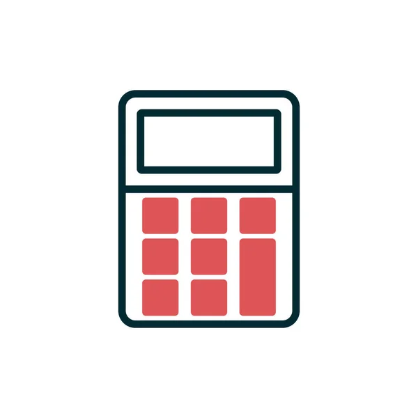 Vector Ilustración Del Icono Calculadora Moderna — Vector de stock