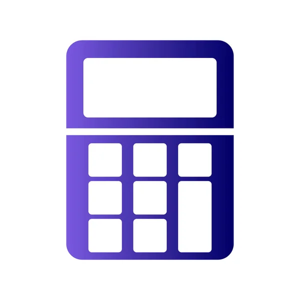 Vector Illustration Modern Calculator Icon — Stock Vector