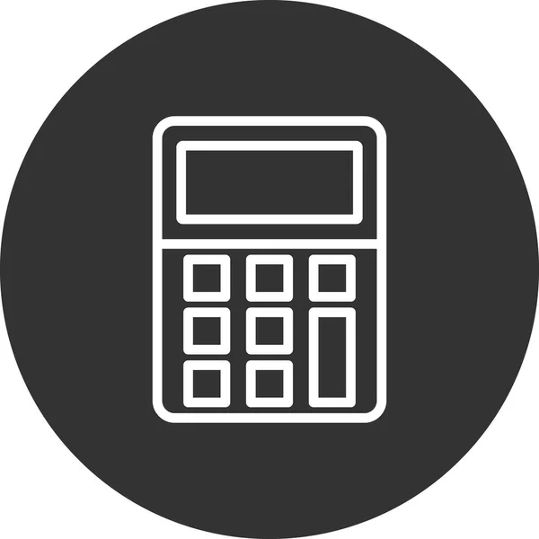 Vector Illustration Modern Calculator Icon — Stock Vector
