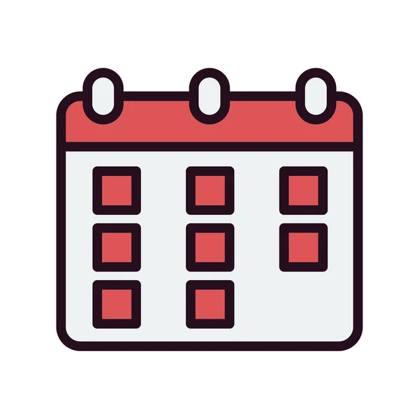 Значок Календаря Векторний Дизайн Ілюстрації — стоковий вектор