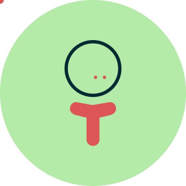 Golf modern simgesinin vektör illüstrasyonu