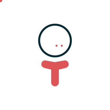 Golf modern simgesinin vektör illüstrasyonu