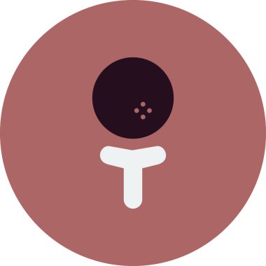 Golf modern simgesinin vektör illüstrasyonu