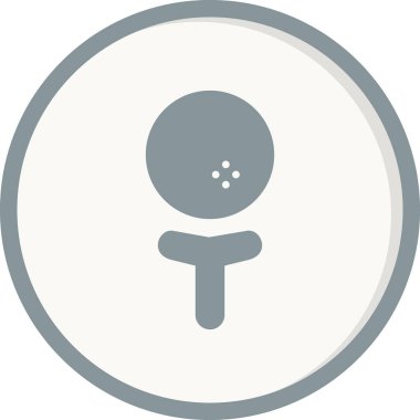 Golf modern simgesinin vektör illüstrasyonu