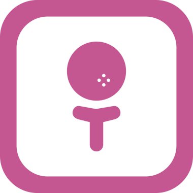 Golf modern simgesinin vektör illüstrasyonu