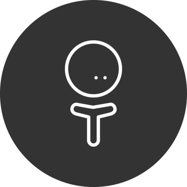 Golf modern simgesinin vektör illüstrasyonu