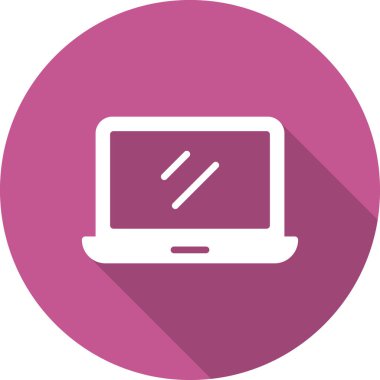 dizüstü bilgisayar simgesi, basit vektör illüstrasyon tasarımı