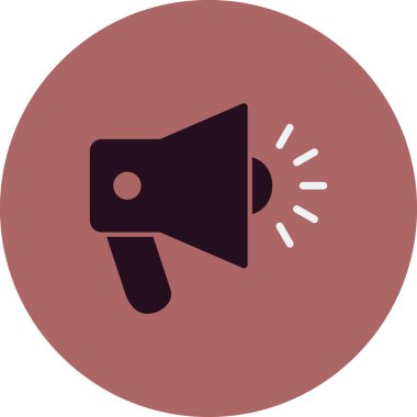 Gürültülü hoparlör modern simgesinin vektör çizimi