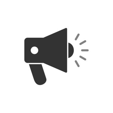 Gürültülü hoparlör modern simgesinin vektör çizimi