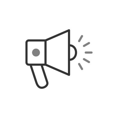 Gürültülü hoparlör modern simgesinin vektör çizimi