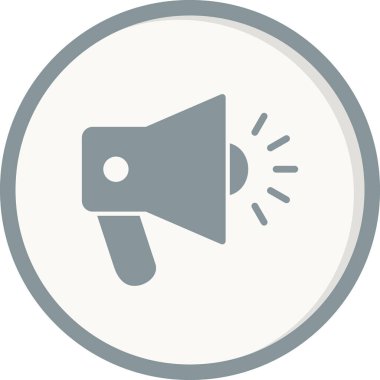 Gürültülü hoparlör modern simgesinin vektör çizimi