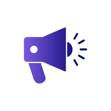 Gürültülü hoparlör modern simgesinin vektör çizimi