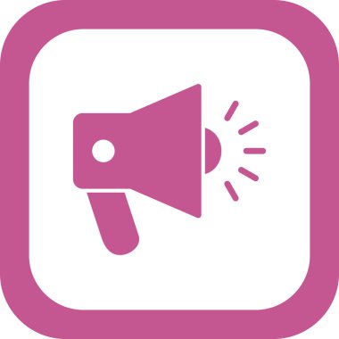 Gürültülü hoparlör modern simgesinin vektör çizimi