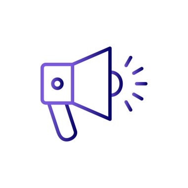 Gürültülü hoparlör modern simgesinin vektör çizimi