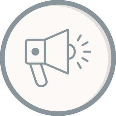 Gürültülü hoparlör modern simgesinin vektör çizimi