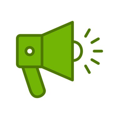 Gürültülü hoparlör modern simgesinin vektör çizimi