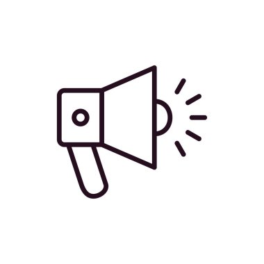 Gürültülü hoparlör modern simgesinin vektör çizimi