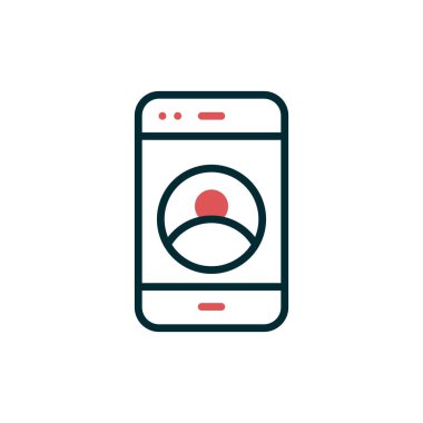 cep telefonu ikonu vektör illüstrasyonu 