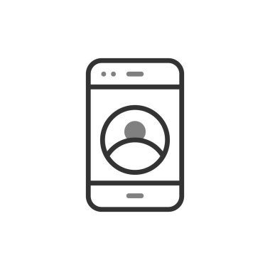 cep telefonu ikonu vektör illüstrasyonu 