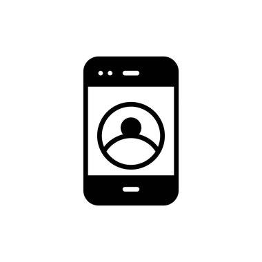 cep telefonu ikonu vektör illüstrasyonu 