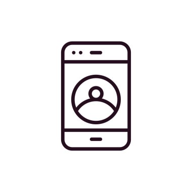 cep telefonu ikonu vektör illüstrasyonu 