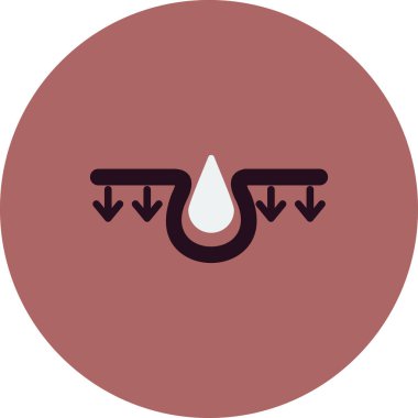 Nemlendirici simgesinin vektör illüstrasyonu