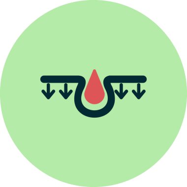 Nemlendirici simgesinin vektör illüstrasyonu