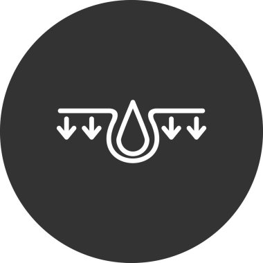 Nemlendirici simgesinin vektör illüstrasyonu