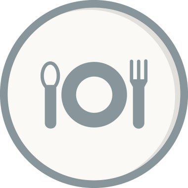 Restoran simgesi vektör illüstrasyonu