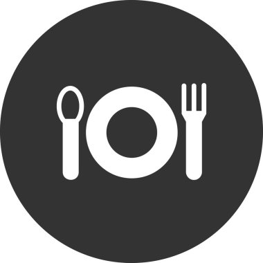 Restoran simgesi vektör illüstrasyonu